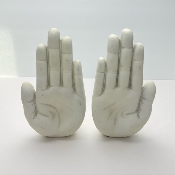 Tms Hands Sculpture Praying Bookends - Picture 11 of 16